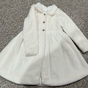 Biscotti Ivory Kids Fur Coat